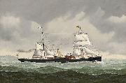 John Henry Mohrmann The Belgian steamer Amelie bound for Spain oil on canvas